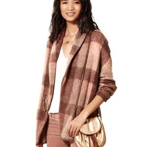 Anthropologie • Moth Woodland Plaid Open Cardigan